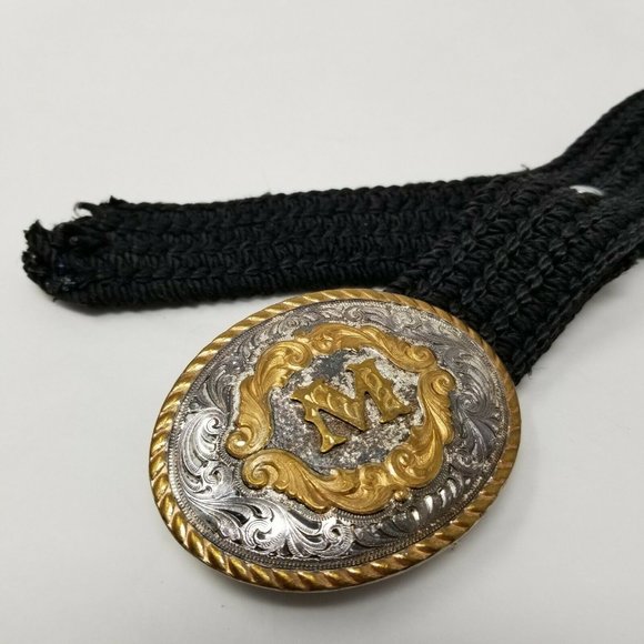 Montana Silversmiths Unisex Braided Sterling Silver Plated Buckle Belt 39.5 In main image 7